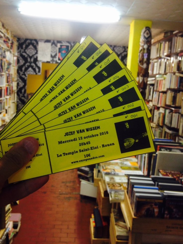 Tickets Jozef Van Wissem